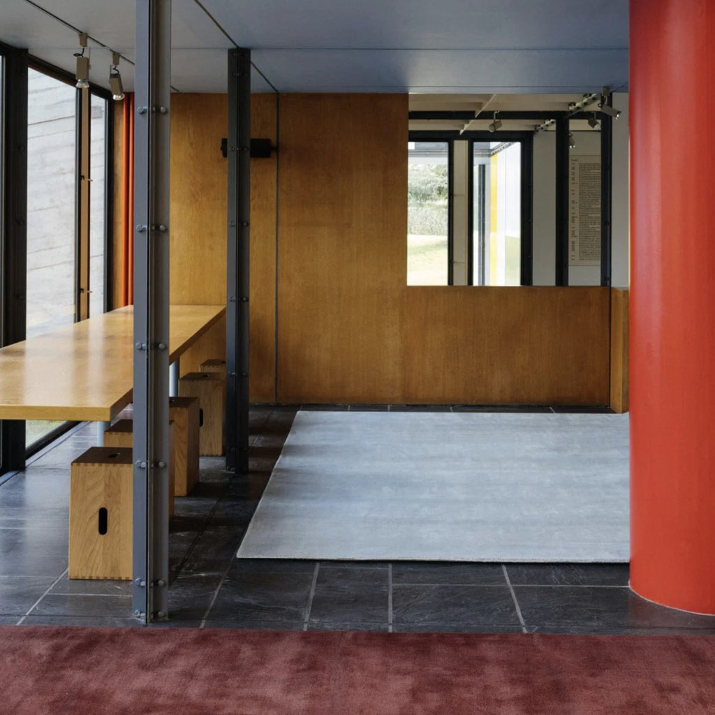 Alfombra Classic Solid Wool Blue — Layered — vista 2