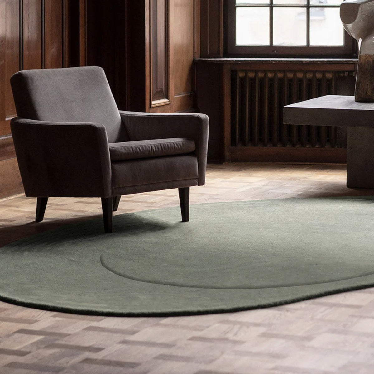 Alfombra Residue Sage — Layered — vista 2