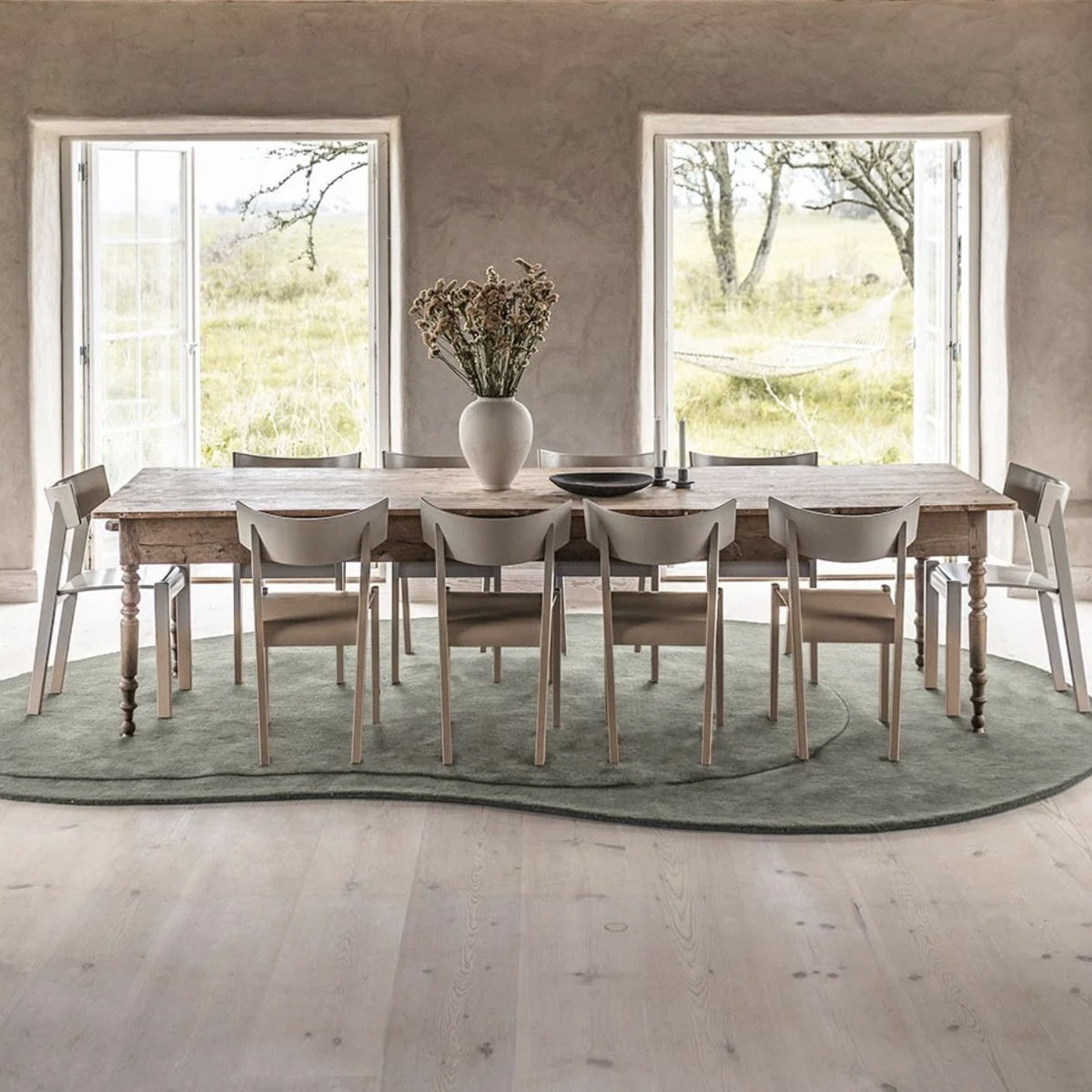 Alfombra Residue Sage — Layered — vista 3