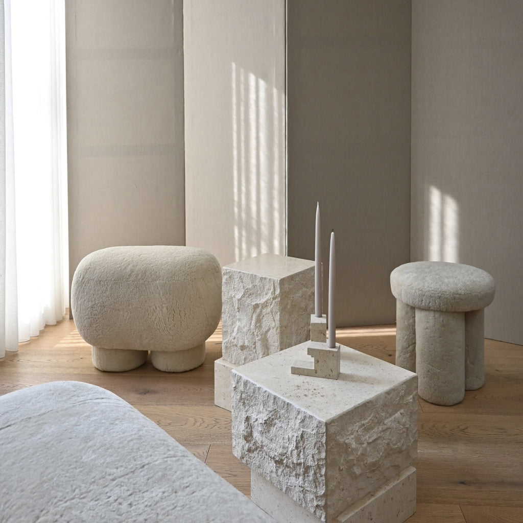 Mesa auxiliar temple limestone — 101 Copenhagen — vista 2